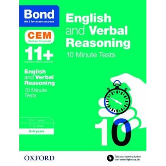 Bond 11+: English & Verbal Reasoning: CEM 10 Minute Tests image 0
