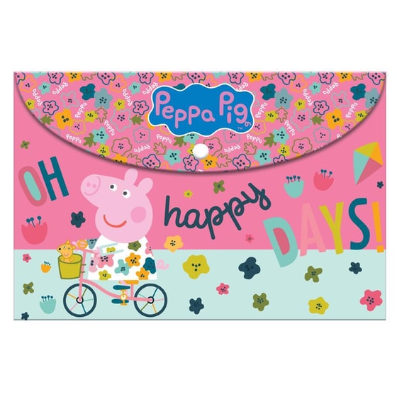 Φάκελος με Κουμπί Peppa Pig A4 image 0