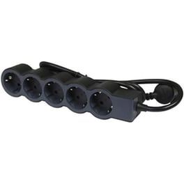 Πολύπριζο Ασφαλείας Legrand Surgearrest 5 θέσεων 1.5m - Black/Grey
