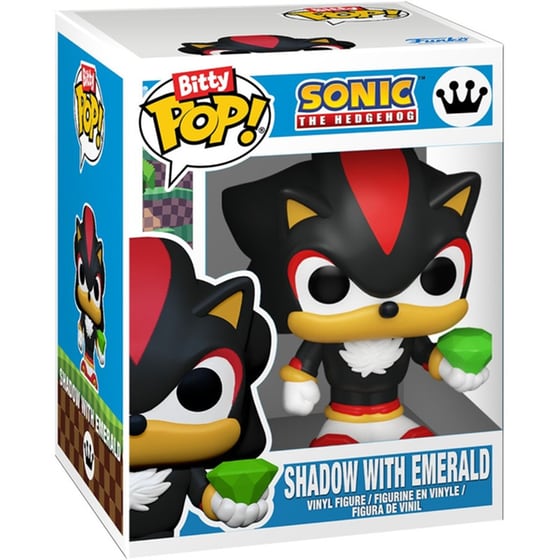 Funko Bitty Pop! 2-Pack: Sonic The Hedgehog - Knuckles & Shadow with Emerald Vinyl Figures image 1