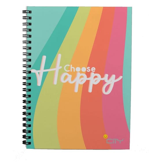Τετράδιο Σπιράλ City Happies A4 3 Θεμάτων (1 Τεμάχιο) image 0