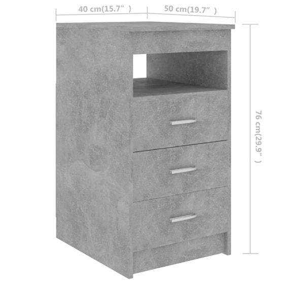 Γραφείο Μελέτης VidaXL από Μοριοσανίδα 140x50cm - Γκρι image 8