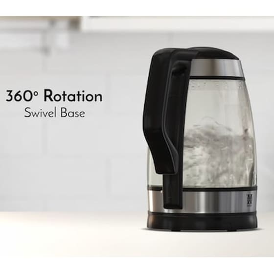 Βραστήρας HERZBERG HG-5044 2200 W 1.8 L Μαύρο image 4