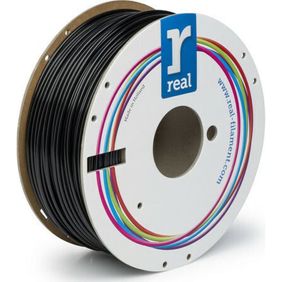 Real PETG 3D Printer Filament - Black - Spool Of 1kg - 2.85mm image 1