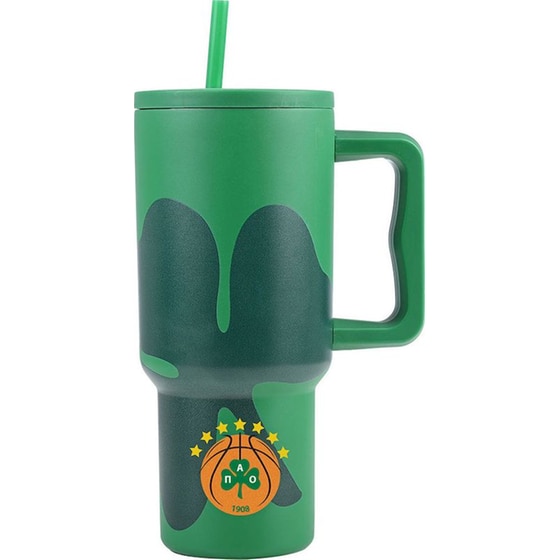 Κούπα Θερμός Estia Με Λαβή & Καλαμάκι 900ml Panathinaikos B.C image 0