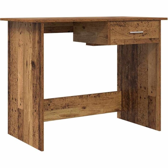 Γραφείο VidaXL από Επεξεργασμένο Ξύλο 100x50x76 cm - Παλιό Ξύλο image 0