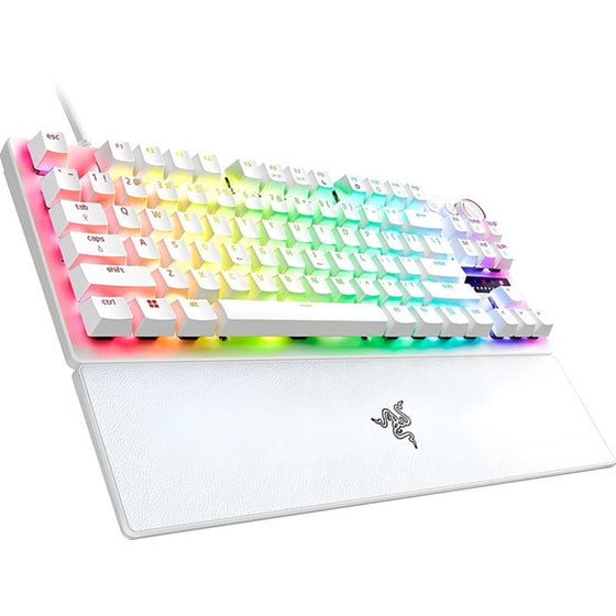 Razer Huntsman V3 Pro Tenkeyless Οπτικό Gaming Ενσύρματο Πληκτρολόγιο RGB Λευκό (US) image 2