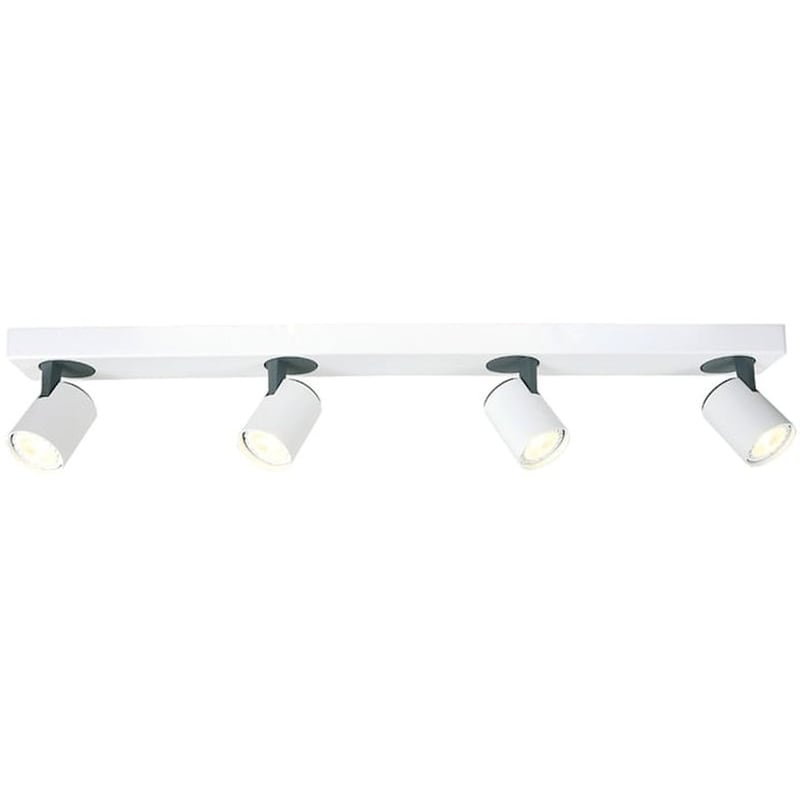 ACA DECOR Σποτ Πολύφωτο Aca Disco Ra314s76wg από Αλουμίνιο - Λευκό