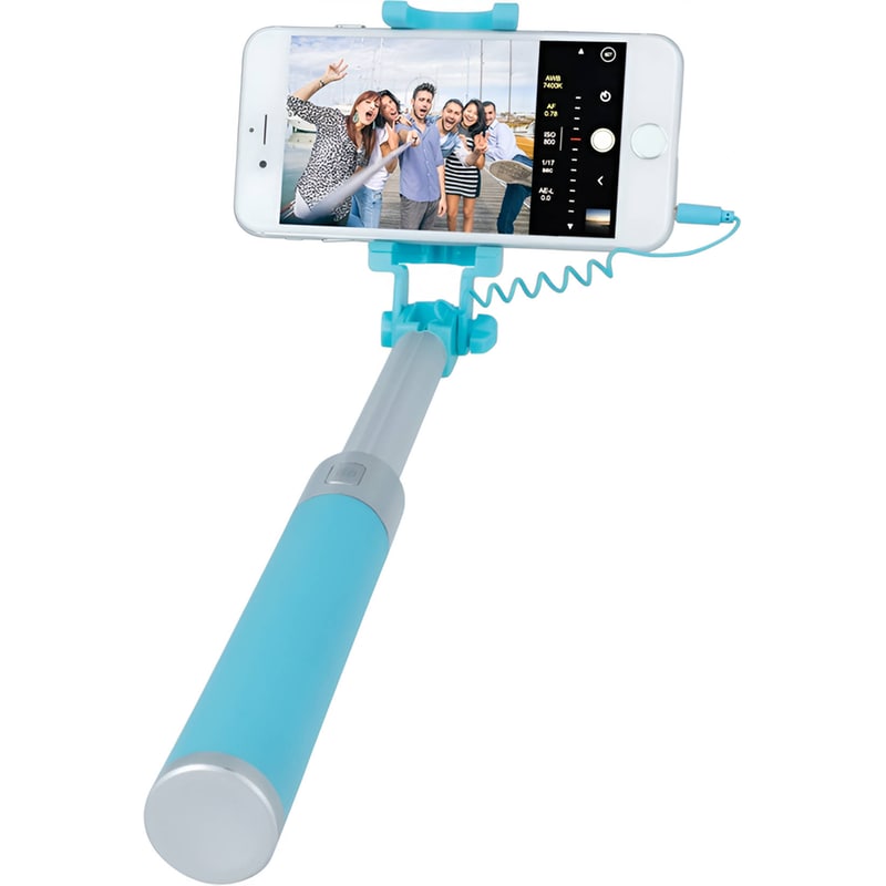 FOREVER Selfie Stick Forever JMP-200 με Καλώδιο Jack 3.5mm - Γαλάζιο