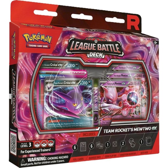 Pokémon TCG: Team Rocket’s Mewtwo ex League Battle Deck image 0