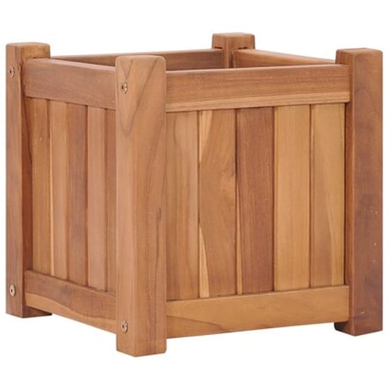 Vidaxl Ζαρντινιέρα Κήπου 30 X 30 X 30 Εκ. Από Μασίφ Ξύλο Teak image 1