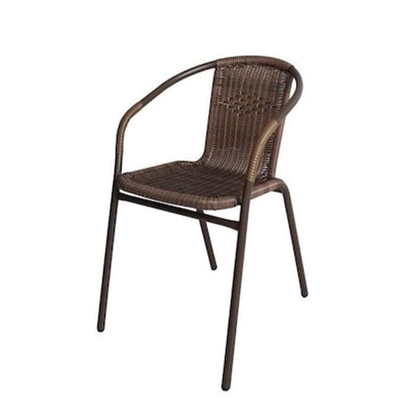 Πολυθρόνα Rattan Mercury Καφέ 54x61x73cm
