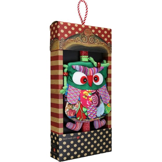 Λαμπάδα Synchronia Τσαντάκι&nbsp;Κουκουβάγια&nbsp;Πράσινη image 1