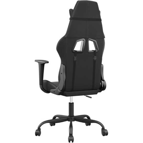 Καρέκλα Gaming VIDAXL 3143649 με Ρυθμιζόμενα Μπράτσα από Τεχνητό Δέρμα - Μαύρη image 3
