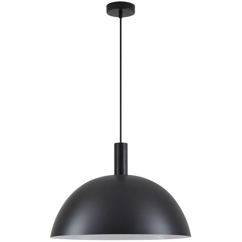 HOMELIGHTING Φωτιστικό Οροφής Μονόφωτο Homelighting 77-8501 Μεταλλικό Φ50x34-300 cm - Μαύρο