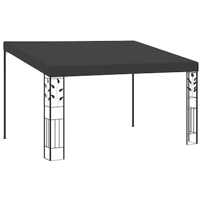Κιόσκι Vidaxl Ατσάλι 4x3x2.5m - Ανθρακί