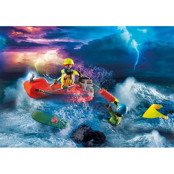 PLAYMOBIL® City Action Επιχείρηση Διάσωσης Kitesurfer με Σκάφος (70144) image 4