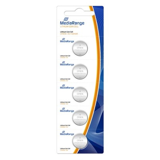 Μπαταρία Λιθίου Mediarange Coin Cells Cr1616 3v (5 Pack (mrbat135) image 0