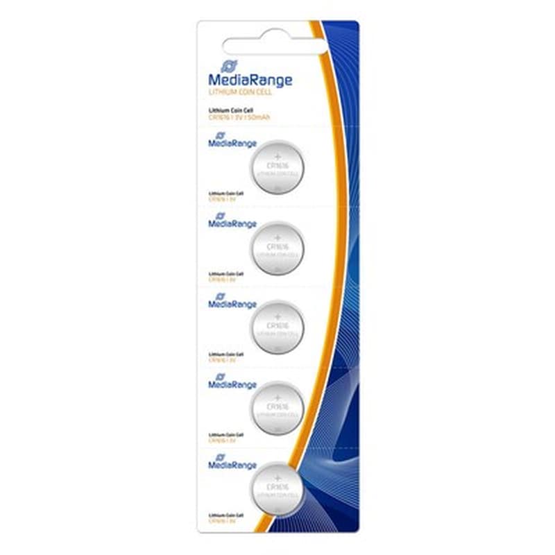 Μπαταρία Λιθίου Mediarange Coin Cells Cr1616 3v (5 Pack (mrbat135)