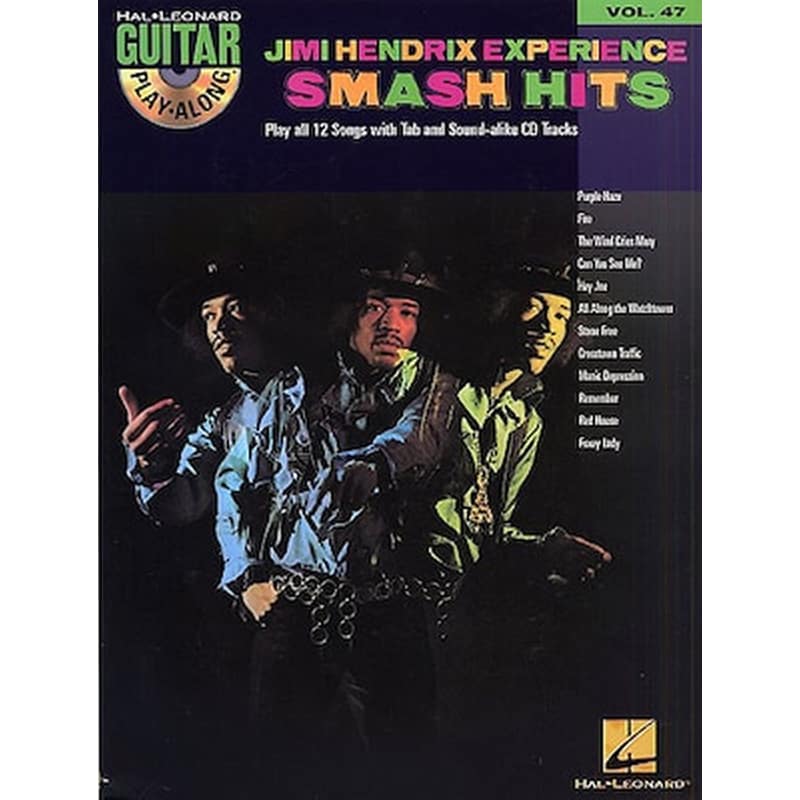 Βιβλίο Για Ηλεκτρική Κιθάρα Hal Leonard Gpa - Jimi Hendrix Experience Smash Hits (book - Cd), Vol.47 φωτογραφία