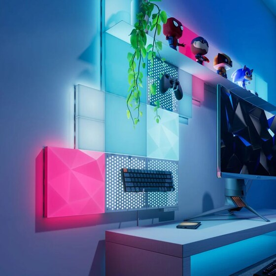 Έξυπνος Φωτισμός Nanoleaf Combo Starter Kit 10τμχ RGBW image 3