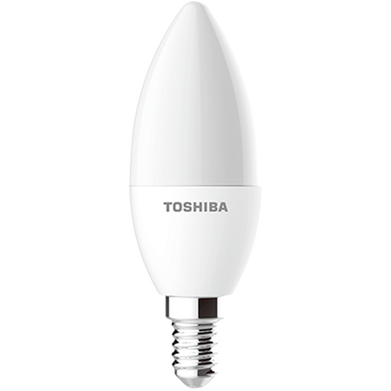 Λάμπες LED Toshiba C37 E14 4.7W 4000K 3Τμχ - Φυσικό Λευκό image 0