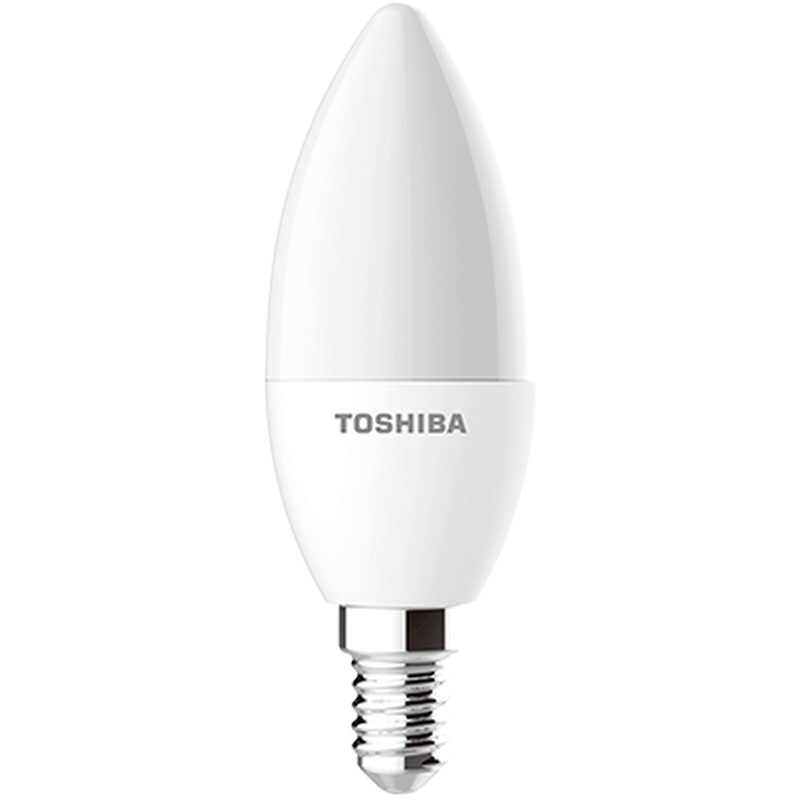 TOSHIBA Λάμπες LED Toshiba C37 E14 4.7W 4000K 3 τμχ - Φυσικό Λευκό