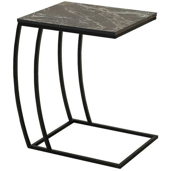 Τραπεζάκι Σαλονιού Spitishop από MDF 50x35x62cm - Μαύρο image 0