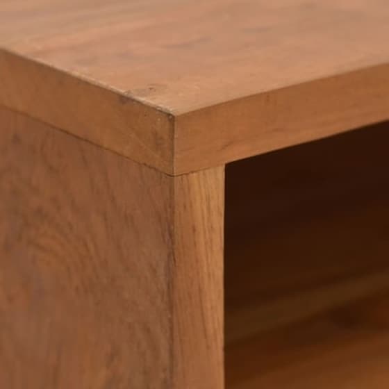 Έπιπλο Τηλεόρασης VidaXLΜασίφ Ξύλο 110x30x40cm - Καφέ image 2