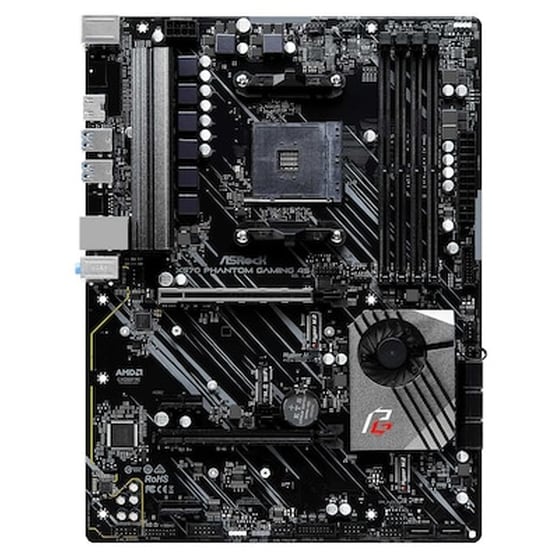 Asrock Motherboard X570 Phantom Gaming 4s, 4x Ddr4, Am4, Usb 3.2, Atx image 1