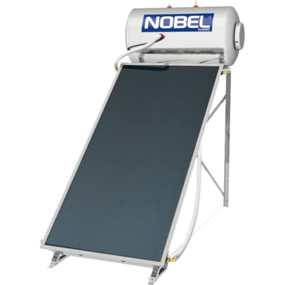 Ηλιακός Θερμοσίφωνας NOBEL Classic Glass 120L/2τμ Διπλής Ενέργειας Ταράτσας image 2