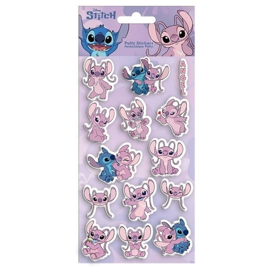 Αυτοκόλλητα Puffy Διακάκης Stitch & Angel image 0