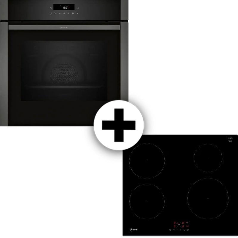 NEFF T36FBE1L0 B2ACJ7AG0 71 Lt Graphite Gray Εντοιχιζόμενος Σετ Φούρνος και Εστία