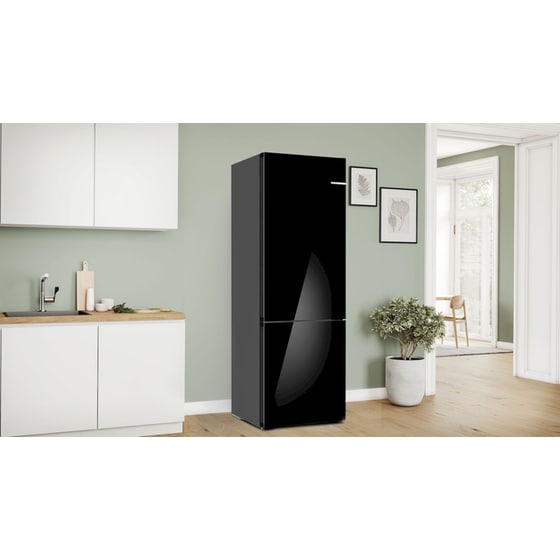 BOSCH KGN49LBCF Total No Frost 440 Lt Μαύρο Ψυγειοκαταψύκτης image 1