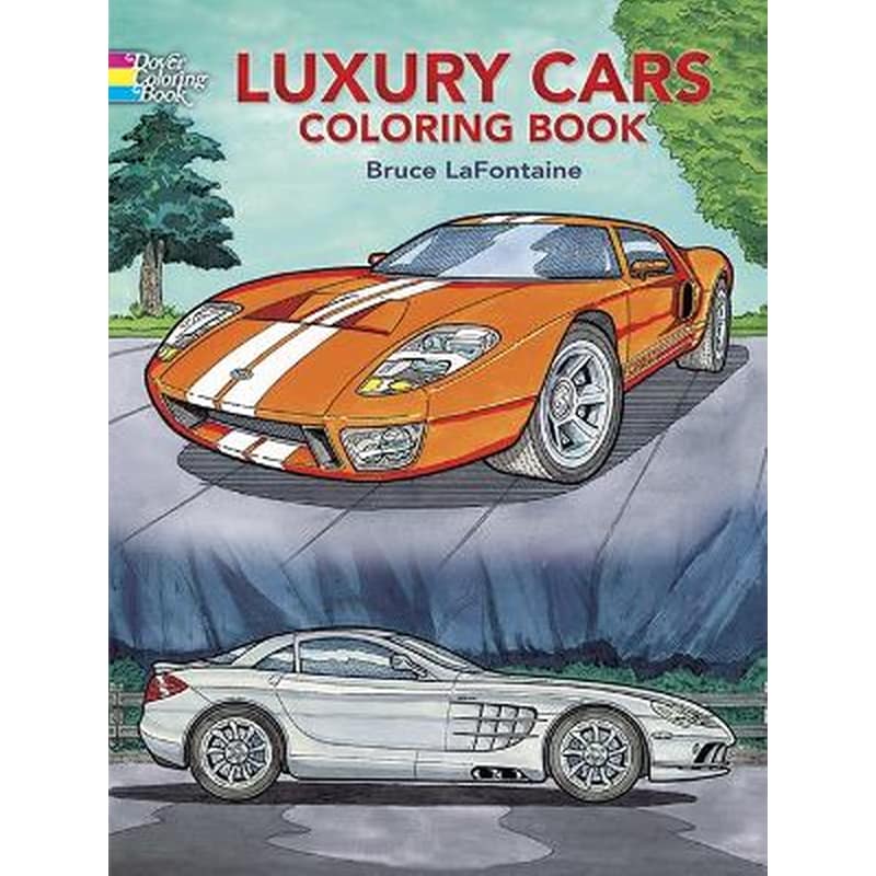 Luxury Cars Coloring Book