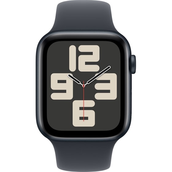 Apple Watch SE GPS + Cellular 44mm Midnight Aluminum Case with Midnight Sport Band - M/L image 1