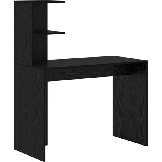 Γραφείο VidaXL 133,5x50x124 cm - Μαύρη Οξιά (2 τεμ.) image 3