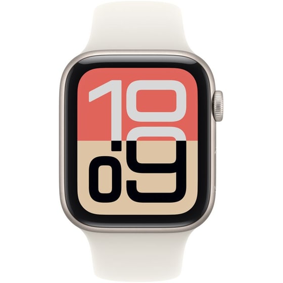 Apple Watch SE 3 GPS 40mm Starlight Aluminium Case with Starlight Sport Band - S/M image 2