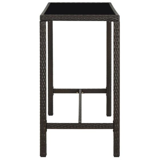 Σετ Επίπλων Μπαρ Κήπου Vidaxl 7 Τμχ  Από Συνθετικό Ρατάν - Καφέ image 4