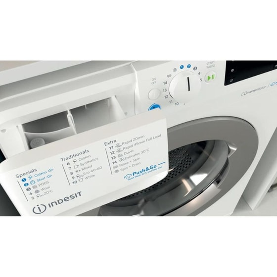 INDESIT BWE 91496X WSV EE 9 kg 1.400 Στροφές Λευκό Πλυντήριο Ρούχων image 4