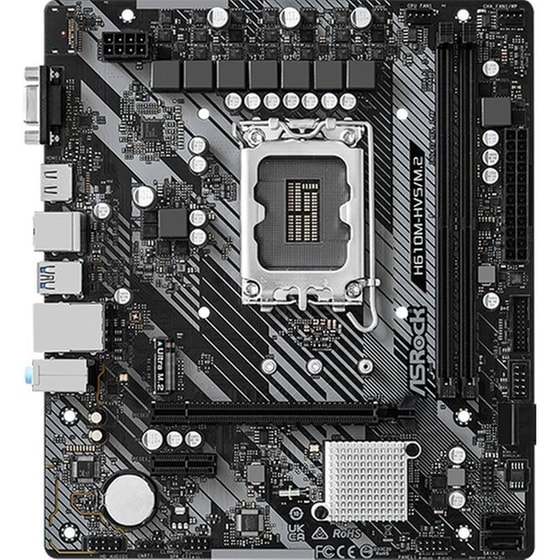 Asrock H610M-HVS/M.2 R2.0 Intel H610 Micro ATX με Socket Intel 1700 image 0