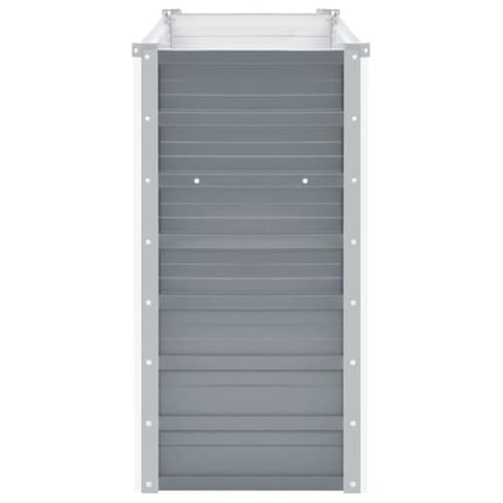 Vidaxl Ζαρντινιέρα Υπερυψωμένη Γκρι 100x40x77 Εκ. Γαλβανισμ. Χάλυβας image 5