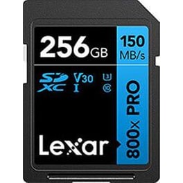 Lexar Blue 800x Pro SDXC 256GB Class 10 U3 V30 UHS-I