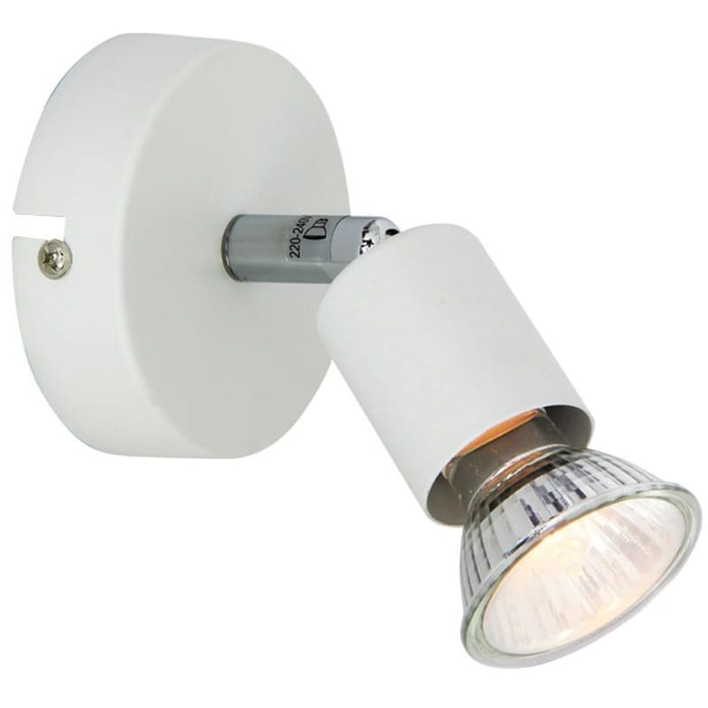 Σποτ Μονόφωτο Aca Trinity Μεταλλικό 8x13.9x8 cm - Λευκό