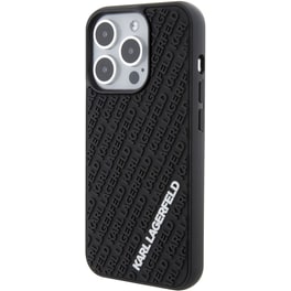Θήκη Apple iPhone 15 Pro - Karl Lagerfeld Karl 3D Logo Cover Hard Case - Black