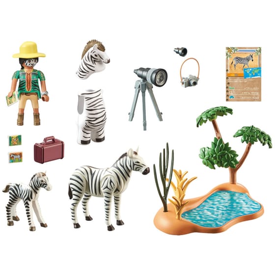 PLAYMOBIL® Wiltopia Φωτογραφίζοντας Τις Ζέβρες (71295) image 1