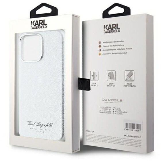 Θήκη Apple iphone 16 Pro Max - Karl Lagerfeld Grey Hotel Rsg Back Cover - Γκρι image 4