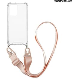 Θήκη Xiaomi Redmi Note 10 5G - Sonique Armor Clear Με Κορδόνι - Λευκό