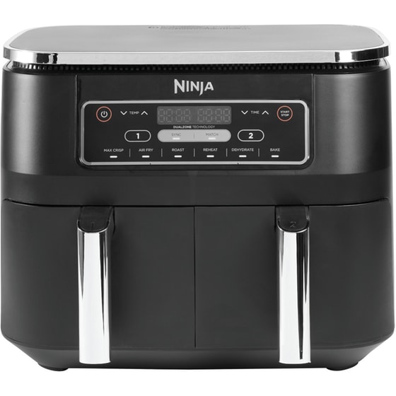 NINJA AF300EU με Διπλό Αποσπώμενο Κάδο 2470 W 7.6 L Μαύρο Φριτέζα Αέρος image 0