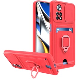 Θήκη Xiaomi Poco X4 Pro 5g - Bodycell Multifunction - Κόκκινο